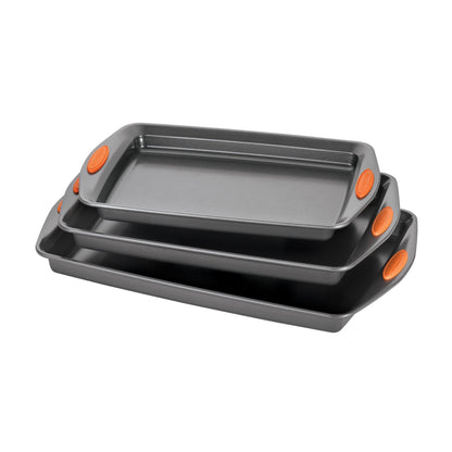 RACHAEL RAY 3 PIECE COOKIE PAN SET