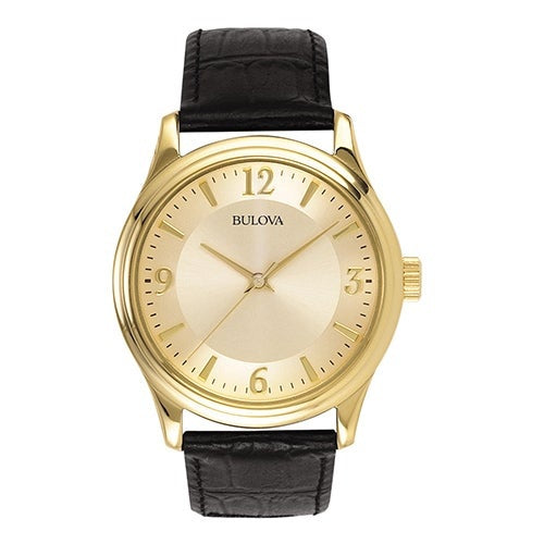 MENS CORPORATE COLLECTION LEATHER STRAP WATCH DIAL
