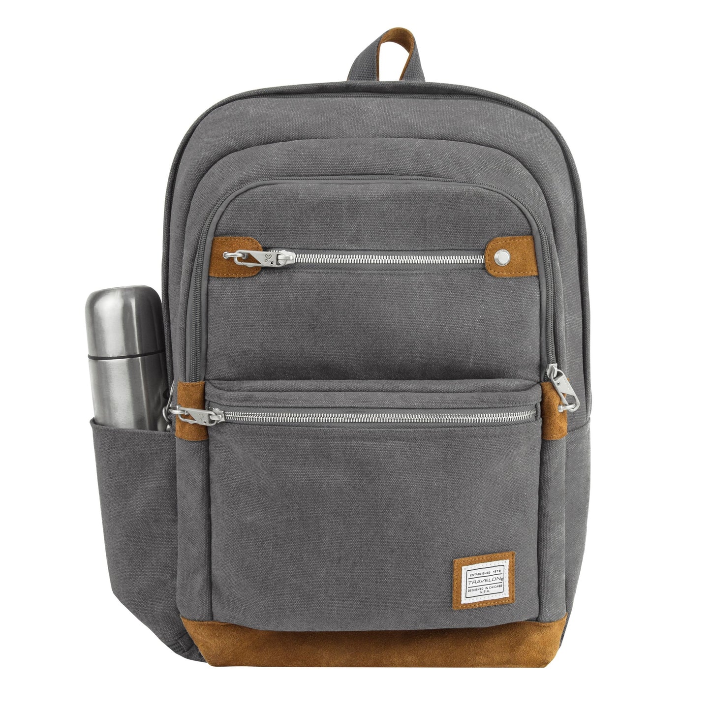 ANTI-THEFT HERITAGE BACKPACK PEWTER