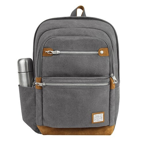 ANTI-THEFT HERITAGE BACKPACK PEWTER