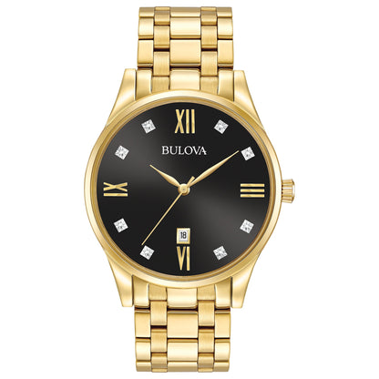 MENS DIAMOND STAINLESS STEEL WATCH DIAL