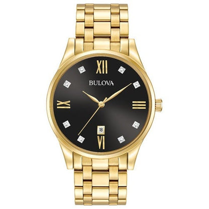 MENS DIAMOND STAINLESS STEEL WATCH DIAL