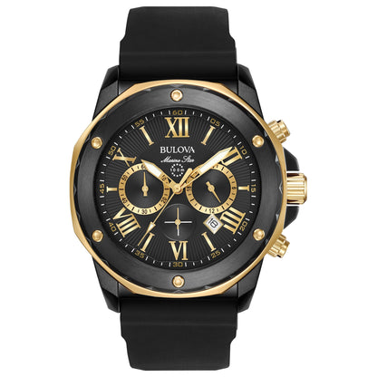 MENS MARINE STAR SILICONE STRAP WATCH DIAL