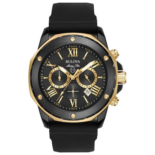 MENS MARINE STAR SILICONE STRAP WATCH DIAL