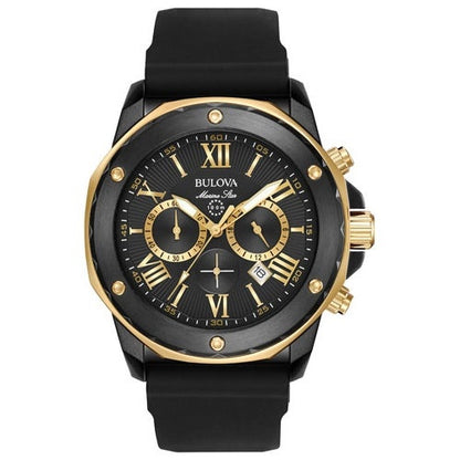 MENS MARINE STAR SILICONE STRAP WATCH DIAL
