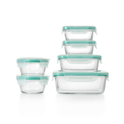 GOOD GRIPS 12PC SMART SEAL GLASS CONTAINER SET
