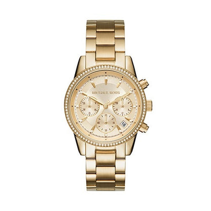 LADIES RITZ PAVE STAINLESS STEEL WATCH DIAL