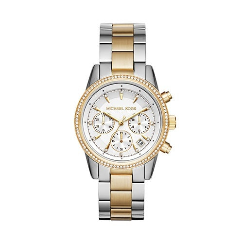 LADIES RITZ PAVE STAINLESS STEEL WATCH DIAL