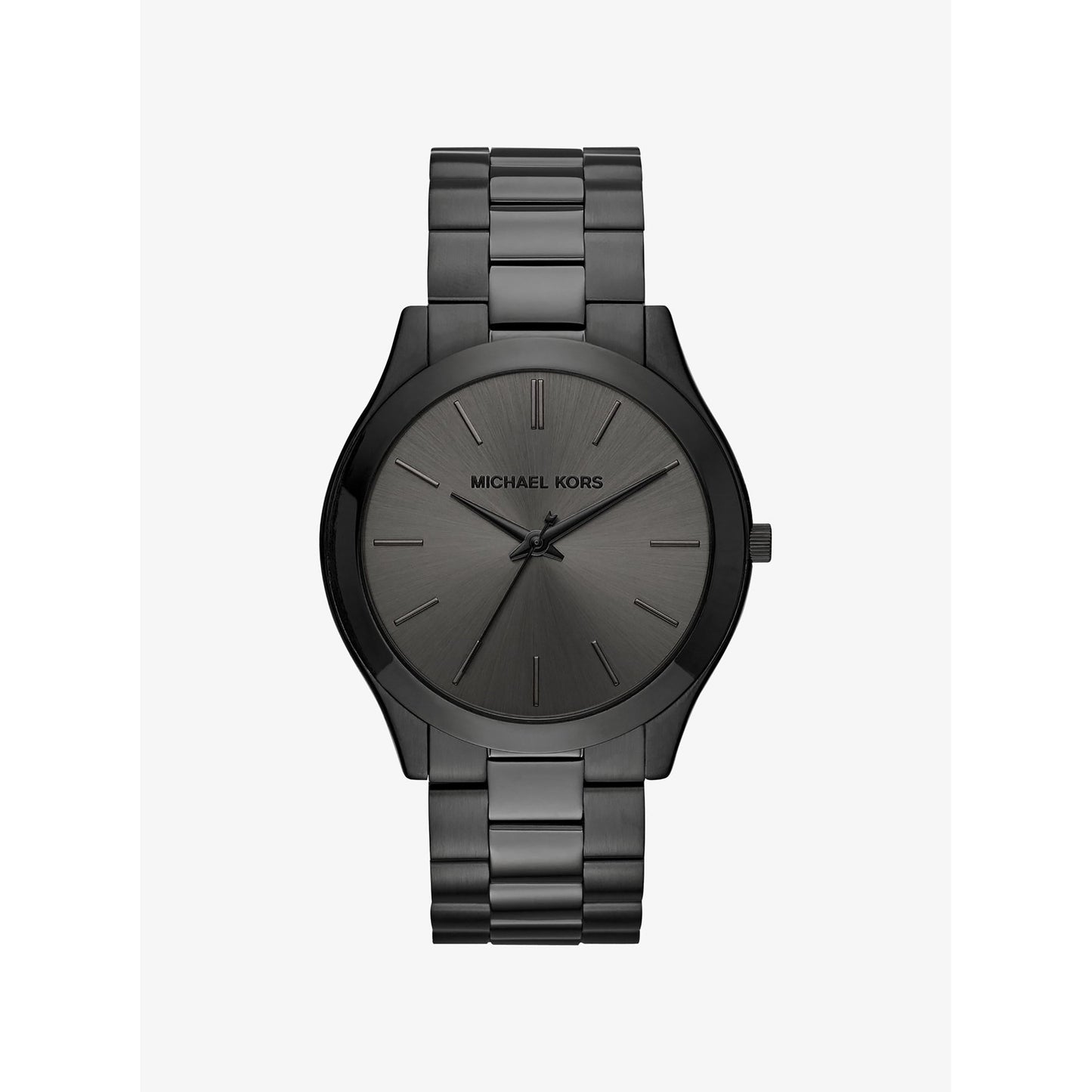 MENS SLIM RUNWAY ION-PLATED STAINLESS STEEL WATCH DIAL