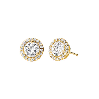 PAVE ROUND STUD EARRINGS