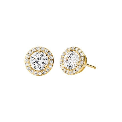 PAVE ROUND STUD EARRINGS