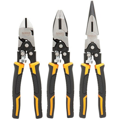 DEWALT COMPOUND ACTION PLIER SET 3 PACK