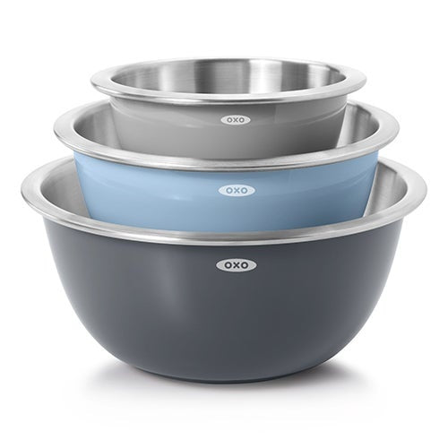 GOOD GRIPS 3PC STAINLESS STEEL MIXING BOWL SET