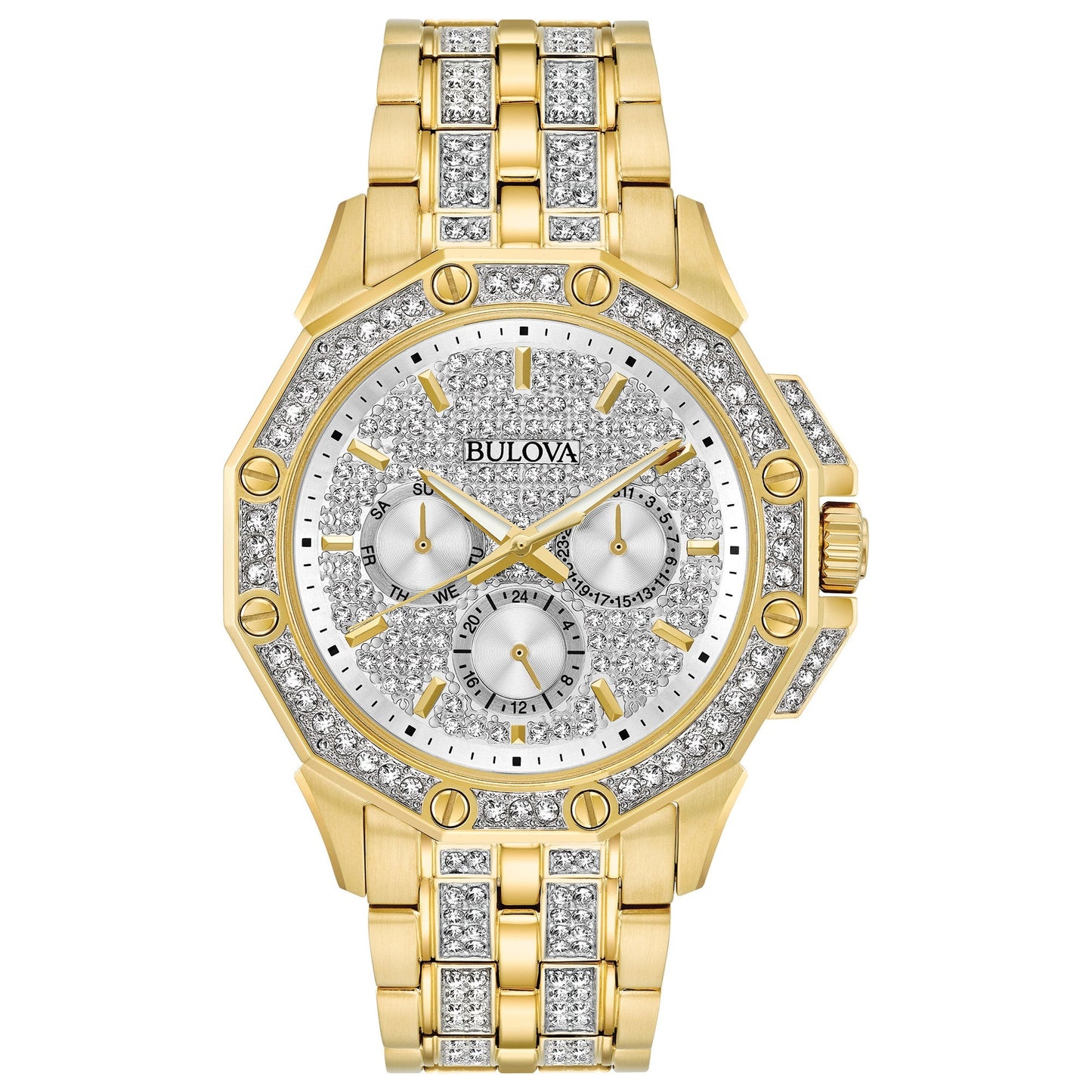 MENS OCTAVA SWAROVSKI CRYSTAL WATCH