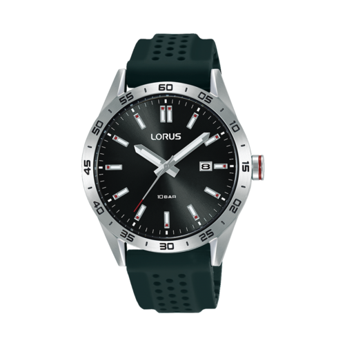 Seiko Lorus Men's Sport RH965N Black Silicone Strap Watch