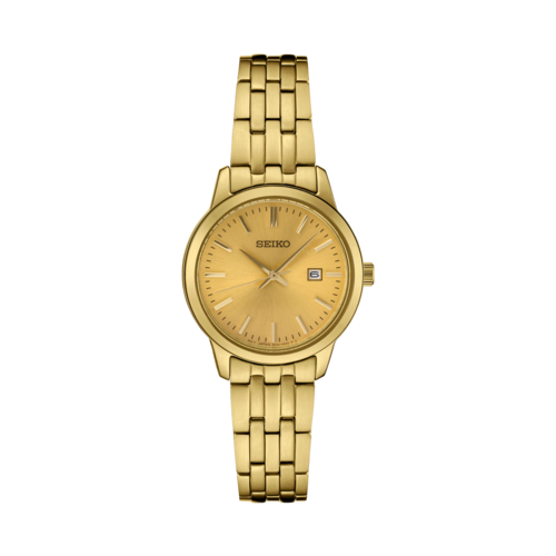 Seiko Ladies Essentials Gold-Tone Stainless Steel Watch