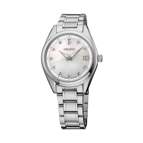Seiko Ladies Diamonds Stainless Steel Watch