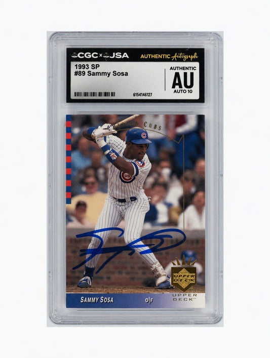 Sammy Sosa - 1990 SP Auto 10