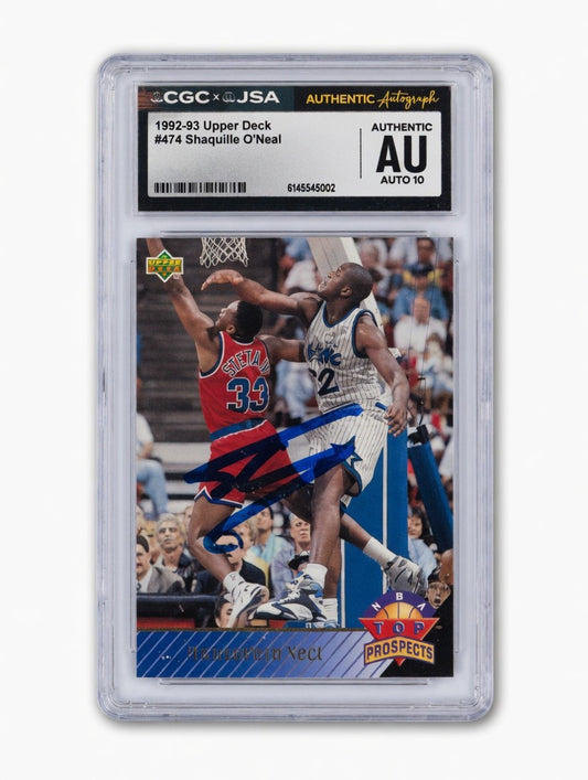 Shaquille O'Neal - 1992-93 Upper Deck Auto 10