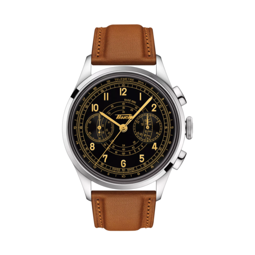 Tissot Telemeter 1938 Light Brown Leather Watch