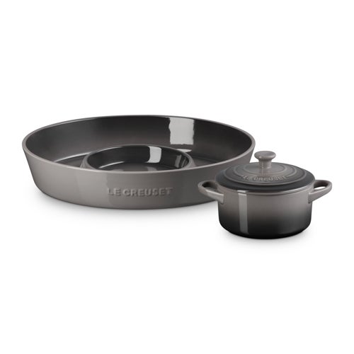2pc Chip & Dip Entertainment Set Oyster