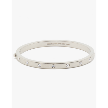 kate spade Set In Stone Hinged Silver Bangle
