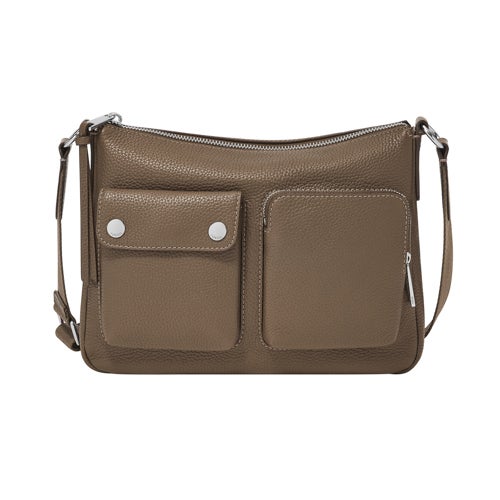 Maysen Leather Crossbody Bag, Tan