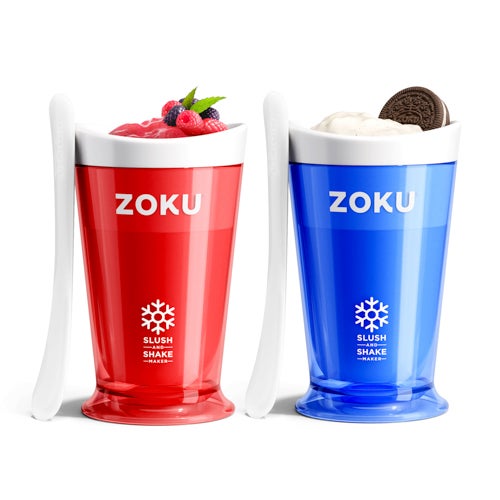 Set of 2 Slush & Shake Makers, Red/Blue