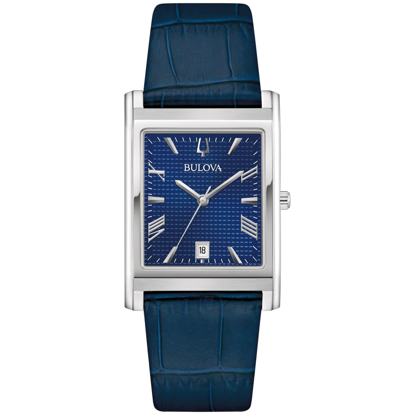 MEN'S SUTTON CLASSIC LEATHER STRAP RECTANGLE WATCH, DIAL