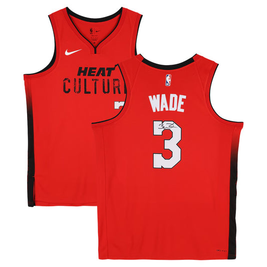 Dwyane Wade - Red - Autographed Jersey