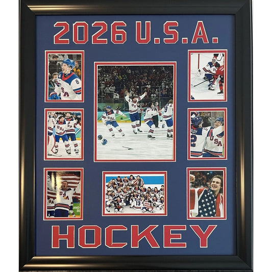 2026 USA Hockey Olympic Gold Medal Winning Team Framed Masterpiece Display